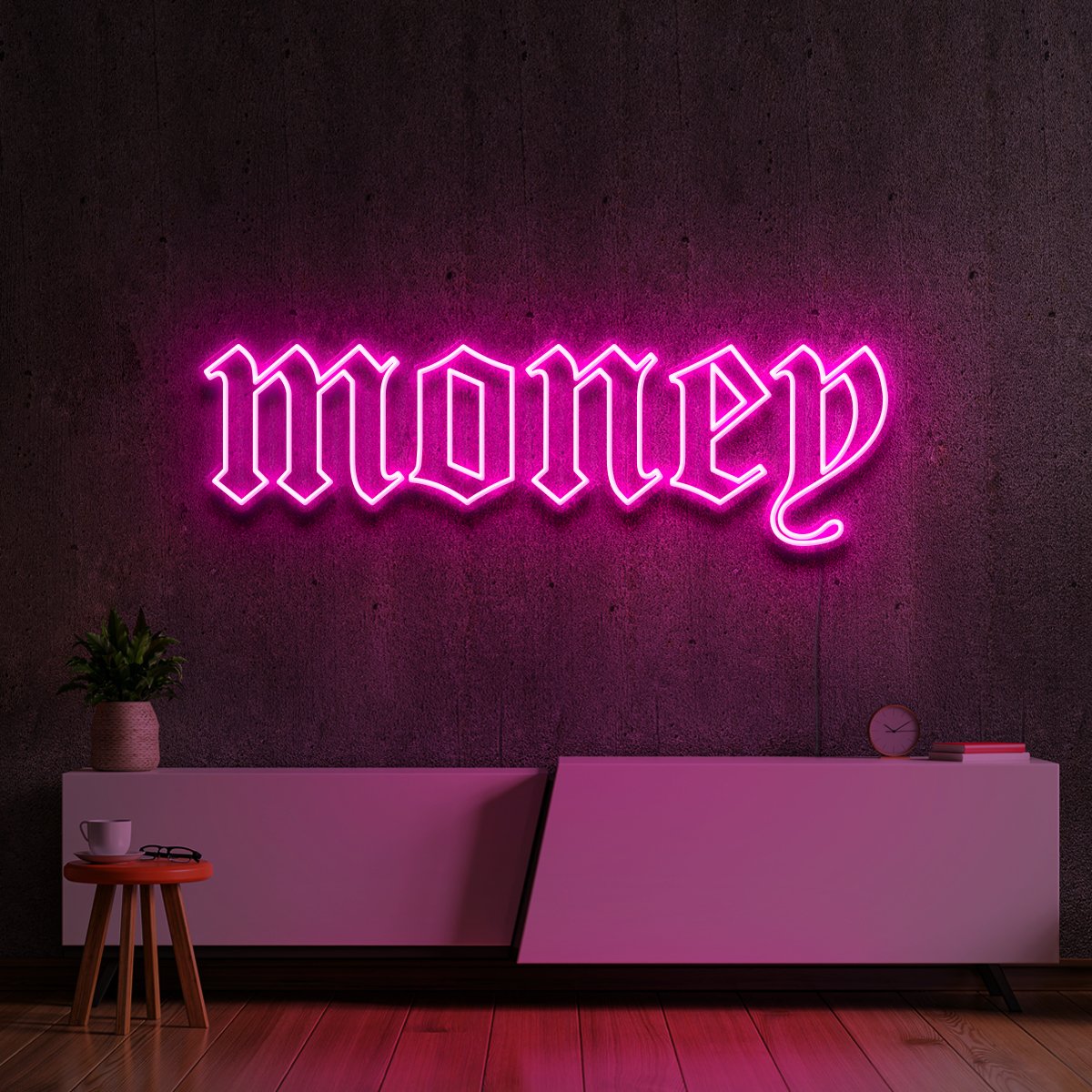 "Money" Neon Sign by Neon Icons