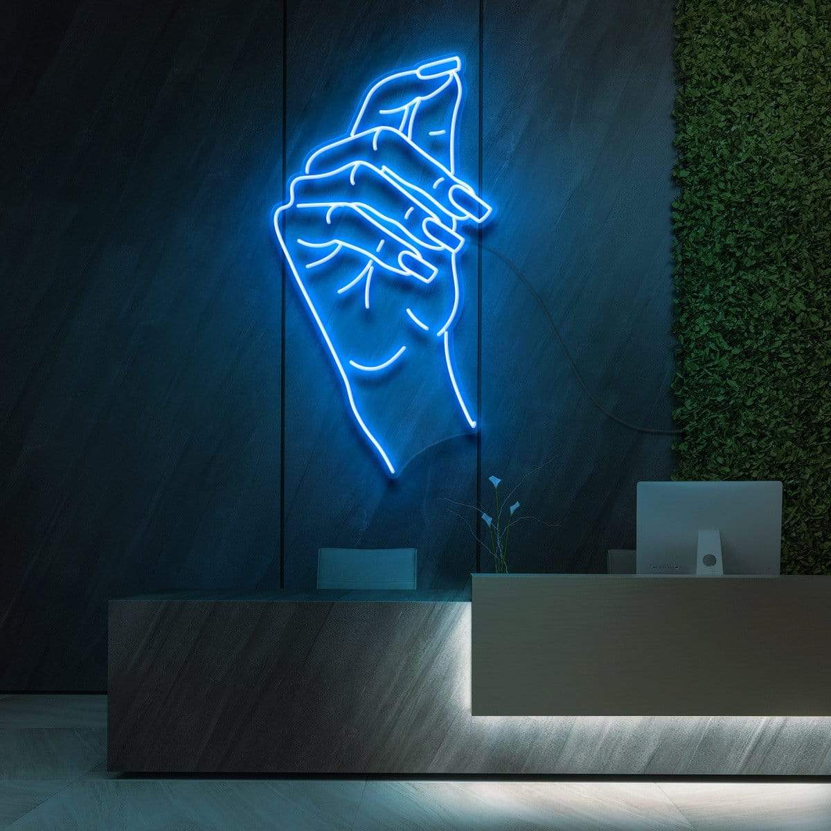 "Nails Did" Neon Sign for Beauty & Cosmetic Studios 90cm (3ft) / Ice Blue / LED Neon by Neon Icons