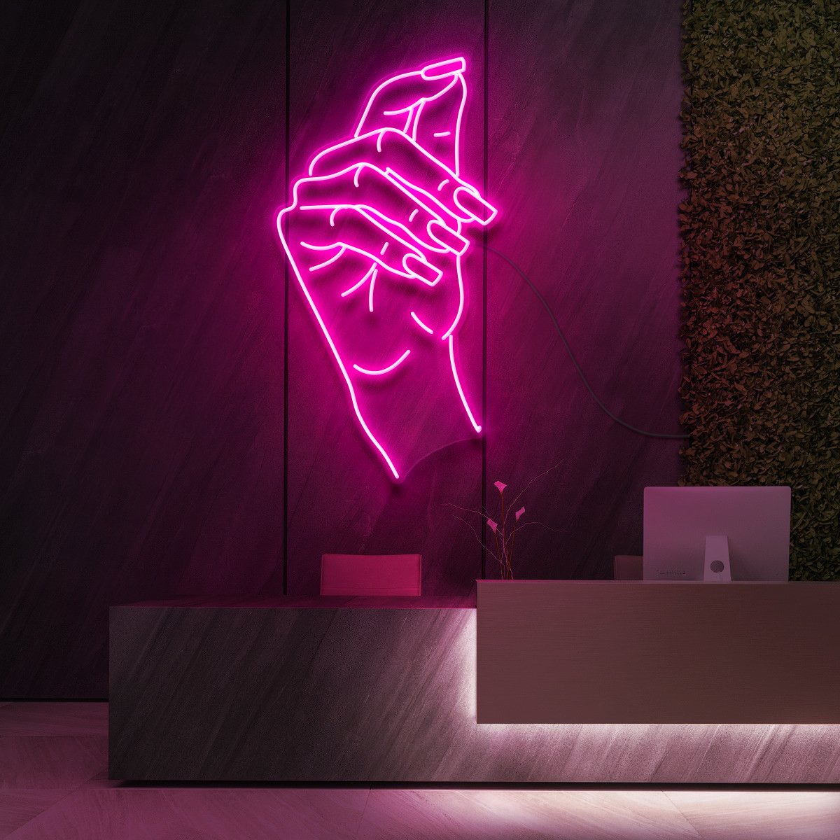 "Bitch Claws" Neon Sign for Beauty & Cosmetic Studios 90cm (3ft) / Pink / LED Neon by Neon Icons