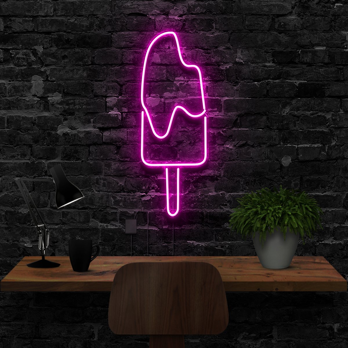 "Popsicle" Neon Sign 40cm (1.3ft) / Pink / LED Neon by Neon Icons