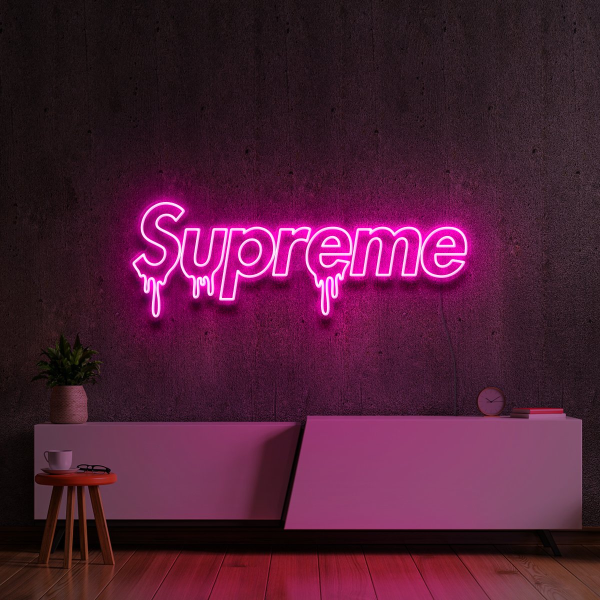 "Supreme Drip" Neon Sign by Neon Icons