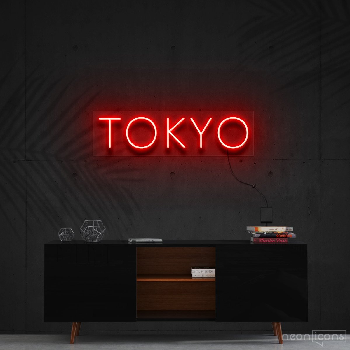 "Tokyo" Neon Sign 60cm (2ft) / Red / Cut to Shape by Neon Icons